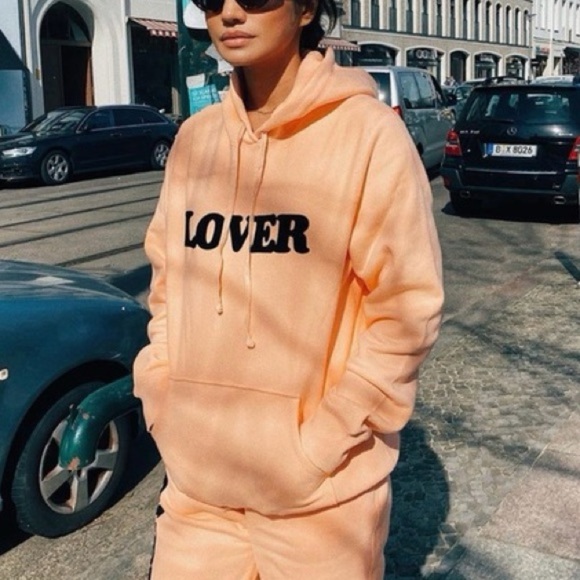 Bianca Chandon Tops - Bianca Chandôn Lover Pullover Hood in Peach Blush